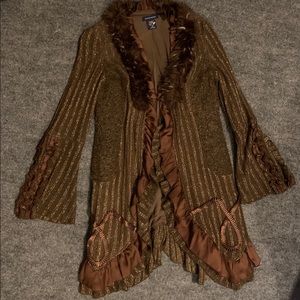 Boston Proper sweater jacket, knee length